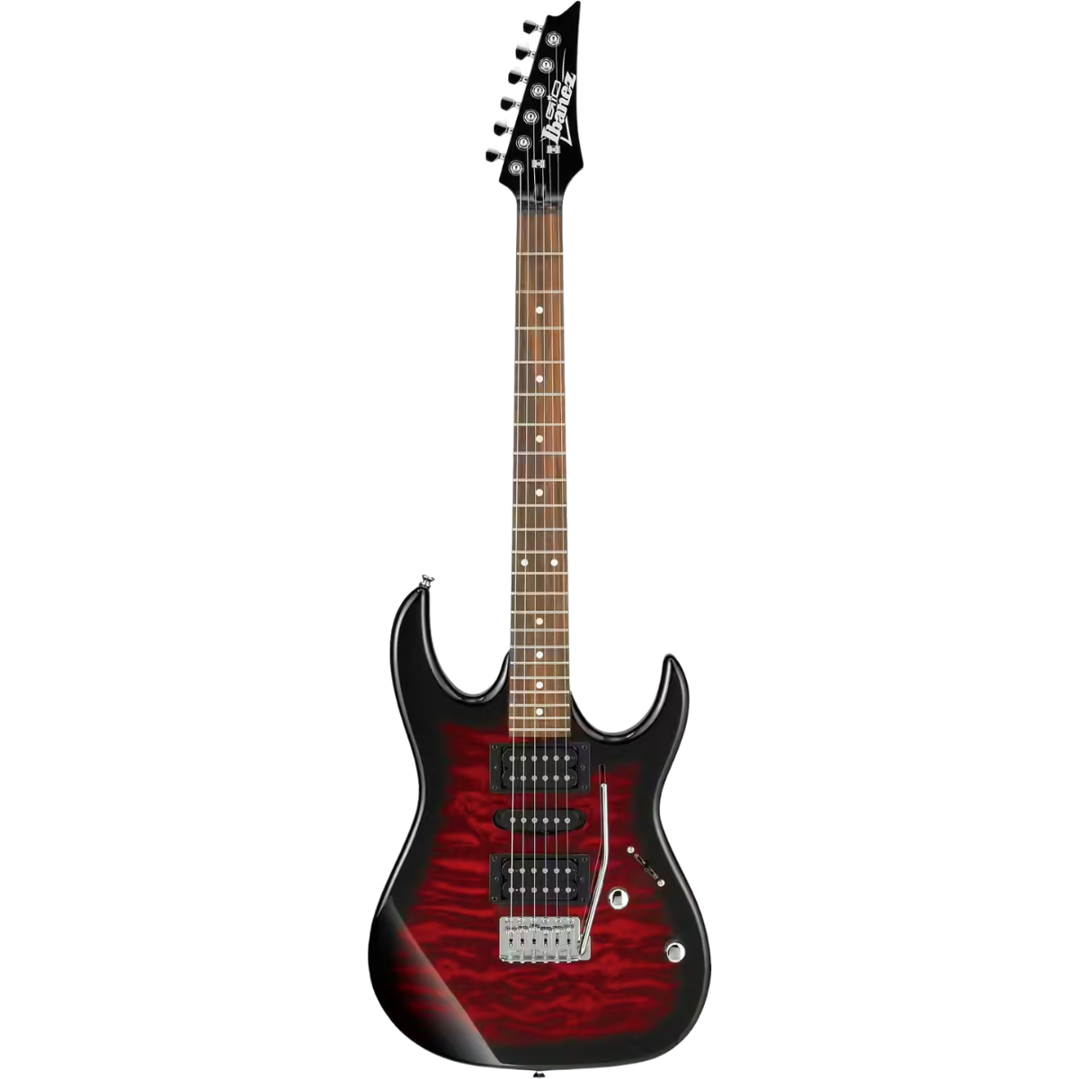 Guitare électrique Ibanez GRX70QA - Red Burst